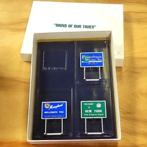 Winross welcome signs NY PA MD